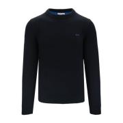 Heren Pullover Trui met Merinowol Sun68 , Black , Heren