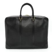 Pre-owned Leather louis-vuitton-bags Louis Vuitton Vintage , Black , D...