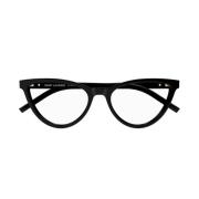 Cat-eye acetaat bril met monogram rits Saint Laurent , Black , Unisex