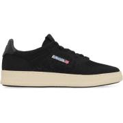 Easeknit lage sneakers met leren inzet Autry , Black , Heren