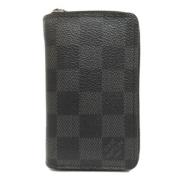 Pre-owned Canvas wallets Louis Vuitton Vintage , Black , Dames