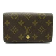 Pre-owned Canvas wallets Louis Vuitton Vintage , Brown , Dames