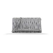 Leren Schoudertas Magneetknoop Miu Miu , Gray , Dames