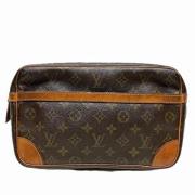 Pre-owned Canvas clutches Louis Vuitton Vintage , Brown , Dames