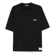 Zwart Basic Tee Shirt Barrow , Black , Heren