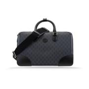 Leren schoudertas met 'Gg' logo Gucci , Black , Dames