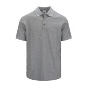 Heren Button Polo Shirt Burberry , Gray , Heren