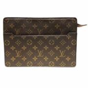 Pre-owned Canvas clutches Louis Vuitton Vintage , Brown , Dames