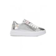 Grace Leather Sneakers Zilver Sun68 , Gray , Dames