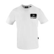 Wit katoenen T-shirt met korte mouwen Plein Sport , White , Heren