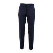 Slim Fit Blauwe Broek van Wolmix Hugo Boss , Blue , Heren