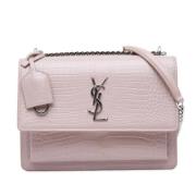 Pre-owned Leather shoulder-bags Yves Saint Laurent Vintage , Pink , Da...