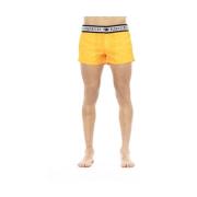 Oranje Zwemshorts met Gedurfde Stijl Bikkembergs , Orange , Heren