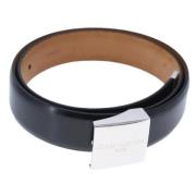 Pre-owned Leather belts Louis Vuitton Vintage , Black , Dames