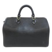 Pre-owned Leather louis-vuitton-bags Louis Vuitton Vintage , Black , D...