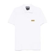 Witte Button-Up T-shirts en Polos Versace Jeans Couture , White , Here...