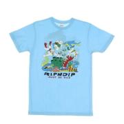 Oceaanblauw Heren Tee Korte Mouw Ripndip , Blue , Heren