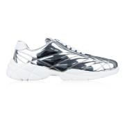 Leren Vetersneakers Miu Miu , Gray , Dames