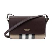 Dames Schoudertas Magnetische Knoop Burberry , Brown , Dames