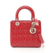 Pre-owned Leather dior-bags Dior Vintage , Red , Dames