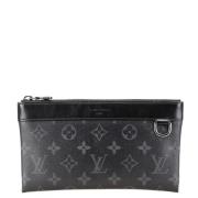 Pre-owned Canvas pouches Louis Vuitton Vintage , Black , Heren