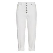 Koons Juweel Broek Dondup , White , Dames