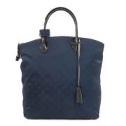 Pre-owned Canvas handbags Louis Vuitton Vintage , Blue , Dames