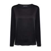 T-shirt gemaakt van Viscose Lenzing™ Ecovero™ Elena Mirò , Black , Dam...