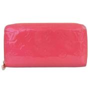 Pre-owned Leather wallets Louis Vuitton Vintage , Pink , Dames