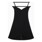 Korte Damesjurk Courrèges , Black , Dames