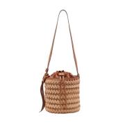 Geweven emmer tas Ulla Johnson , Beige , Dames