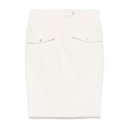 Beige Rok met Achtersplit Tom Ford , Beige , Dames