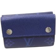 Pre-owned Canvas wallets Louis Vuitton Vintage , Blue , Dames