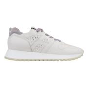 Leren vetersneakers voor dames Hogan , White , Dames