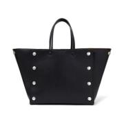 Studs Small Tote Bag Stella McCartney , Black , Dames