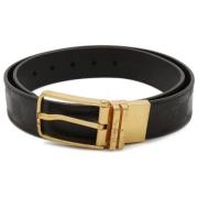 Pre-owned Leather belts Louis Vuitton Vintage , Brown , Heren