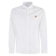 Klassiek Fox Head Shirt Maison Kitsuné , White , Heren