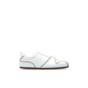 Leren sneakers Moschino , White , Dames