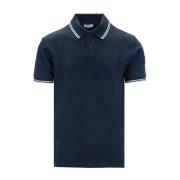 Korte mouw knoop polo shirt Woolrich , Blue , Heren