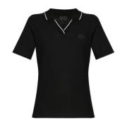 Katoenen polo Moncler , Black , Dames