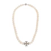 ‘Kira’ Ketting Tory Burch , Beige , Dames