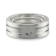 Geperforeerde Lint Ring Le Gramme , Gray , Unisex