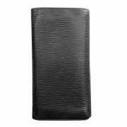 Pre-owned Leather wallets Louis Vuitton Vintage , Black , Dames