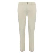 Natuurlijke katoenen chino broek Slim Fit Re-Hash , Beige , Heren