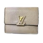 Pre-owned Leather wallets Louis Vuitton Vintage , Beige , Dames