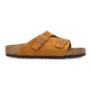 Suede Zurich Sandalen Birkenstock , Brown , Heren