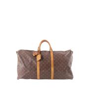 Pre-owned Canvas handbags Louis Vuitton Vintage , Brown , Dames