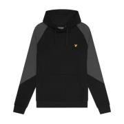 Middenlagen Kleurblok Hoodie Lyle & Scott , Black , Heren