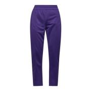 Paarse gebogen logo broek Palm Angels , Purple , Heren