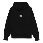 Zwarte hoodie met logoprint Barrow , Black , Heren